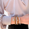 Radiant Rhinestone Single Ball Bracelet | 18K Gold PVD Plated