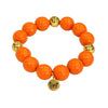 Bubbles with Bren in Orange | 18K Gold accents