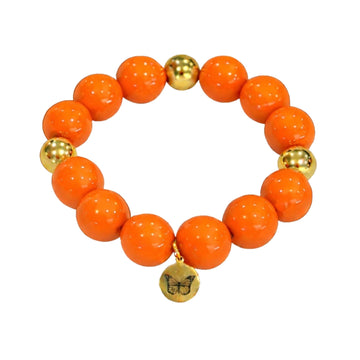 Bubbles with Bren in Orange | 18K Gold accents
