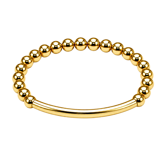 Matte Bar Bracelet | 18K Gold PVD Plated