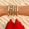 Radiant Rhinestone Single Ball Bracelet | 18K Gold PVD Plated