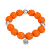 Bubbles with Bren in Orange | Silver accents