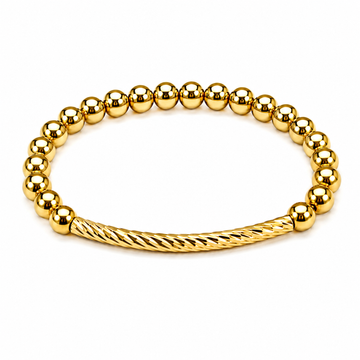 Etched Bar Bracelet | 18K Gold PVD Plated