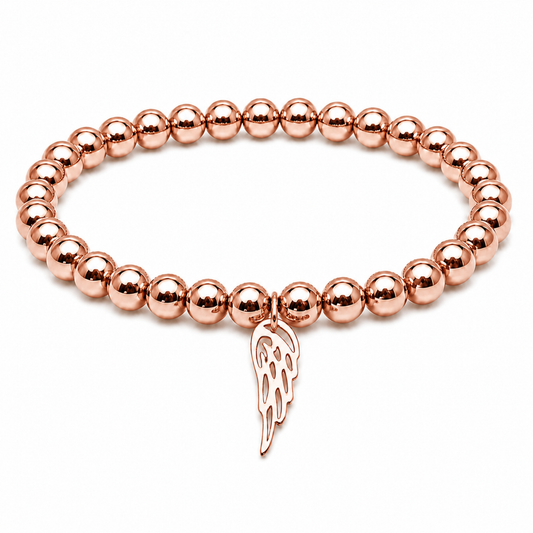 Wings of Love Bracelet | Rose Gold PVD Plated