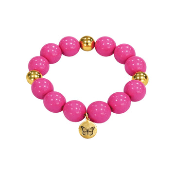 Bubbles with Bren in Barbie Pink | 18K Gold accents