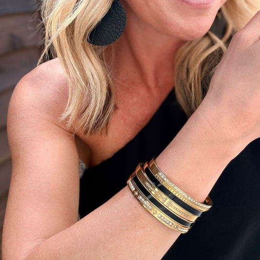 BOLD Belle Bangle | Black Onyx