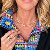 Double-Layered Herringbone & Blade Chain Necklace | Gold