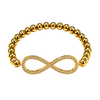 Radiant Rhinestone Eternity Bracelet | Gold