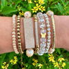 Radiant Rhinestone Mini Bar Bracelet | 18K Gold PVD Plated