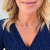 15" 4mm Herringbone Necklace | Gold