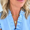15" 4mm Herringbone Necklace | Gold