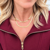 17" 4mm Herringbone Necklace | Gold