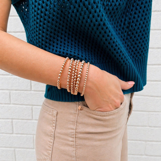 Dainty Stack | 18K Rose Gold Plated