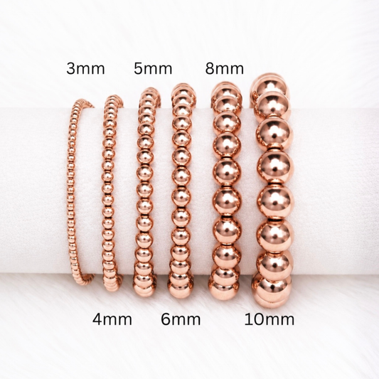Signature Stack Singles - 3mm 18K Rose Gold Plated