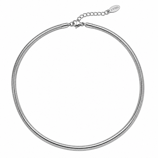 Snake Chain Necklace | Silver