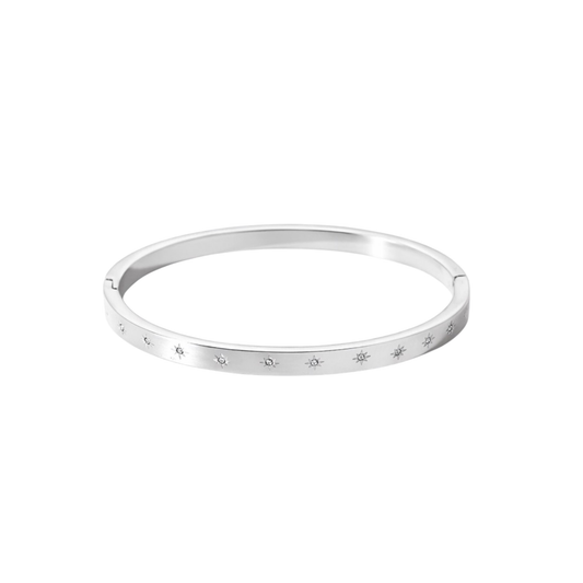 Silver Belle Bangle #2