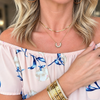 15" 2mm Herringbone Necklace | Gold