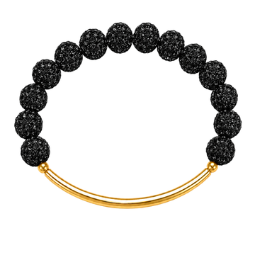 Disco Diva w/ Gold Bar | Black