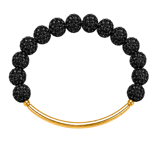 Disco Diva with Gold Bar | Black