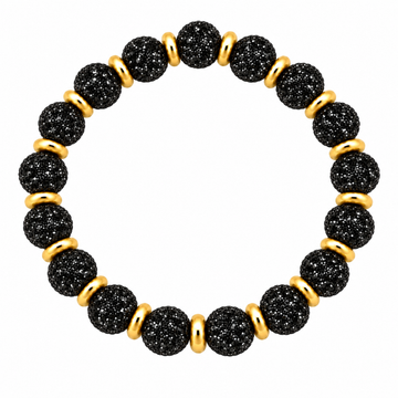 Disco Diva w/ Gold Spacer Beads | Black