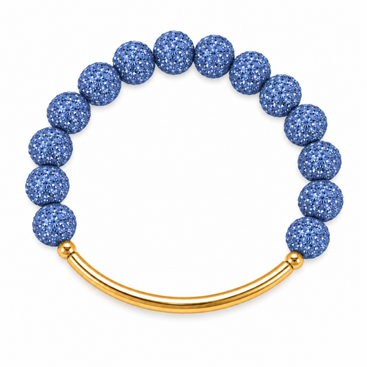 Disco Diva with Gold Bar | Cardinal Blue