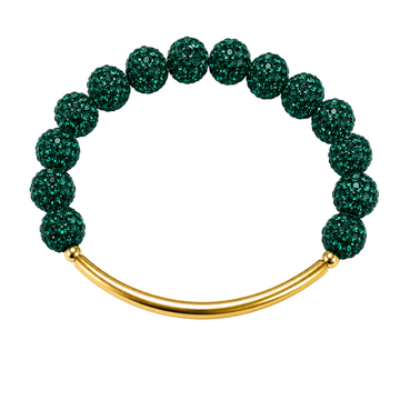 Disco Diva w/ Gold Bar | Forest Green