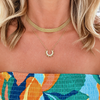 Mesh Chain Necklace | Gold