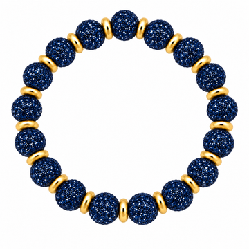 Disco Diva w/ Gold Spacer Beads | Navy