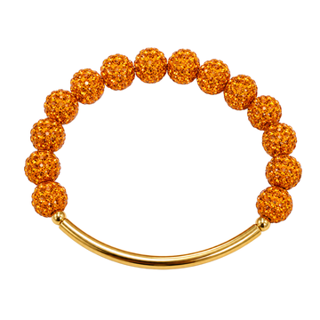 Disco Diva w/ Gold Bar | Orange
