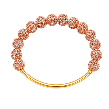 Disco Diva w/ Gold Bar | Peach