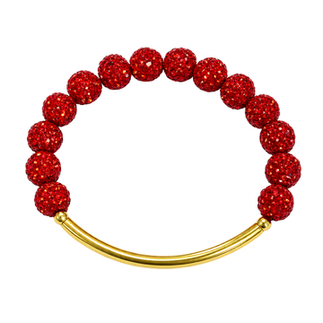 Disco Diva w/ Gold Bar | Red