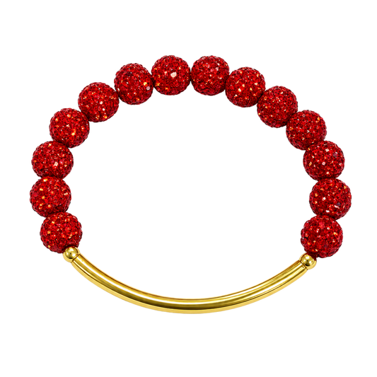 Disco Diva with Gold Bar | Red