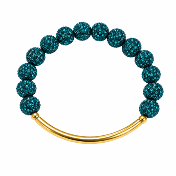Disco Diva w/ Gold Bar | Teal
