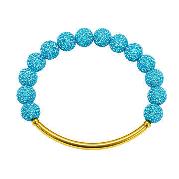Disco Diva w/ Gold Bar | Turquoise